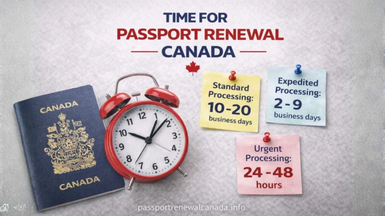 Time for Passport Renewal Canada